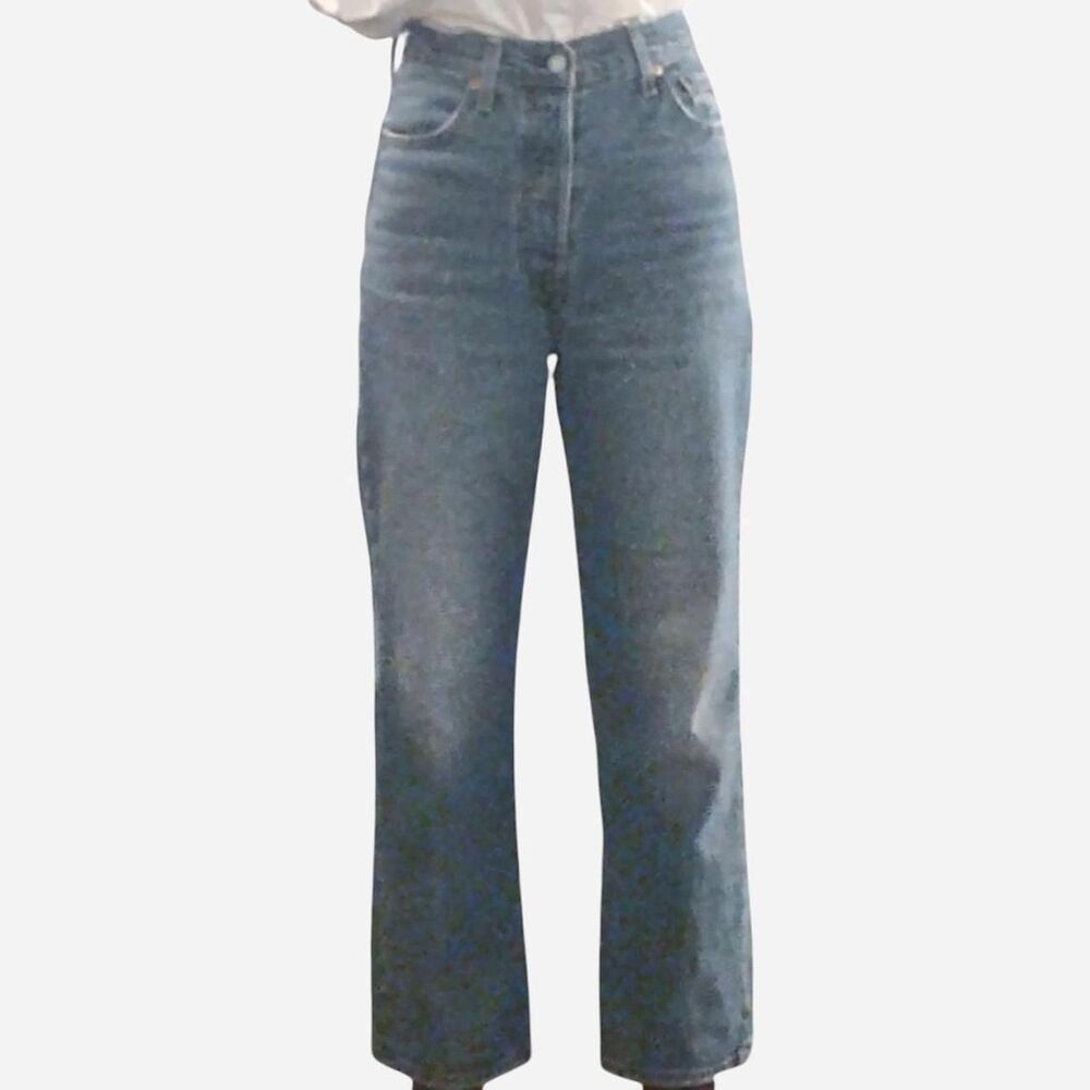 Levi-s Women's Blue and Black Jeans